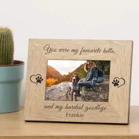 My Favourite Hello Pet Memory Wood Picture Frame (6