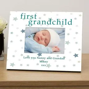 First grandchild personalised photo frame