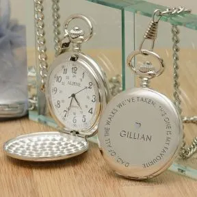 Dad, Of All The Walks Pocket Watch - Silver Finish