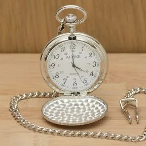 Meet Miss . . . Leave With Mrs Pocket Watch - Silver Finish