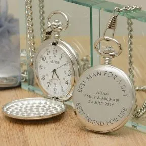 Best For A Day Pocket Watch - Silver Finish