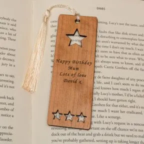 Personalised Bookmark - Cherrywood