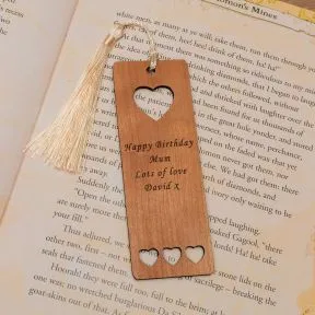Personalised Bookmark - Cherrywood